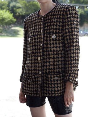 CHANEL Boutique Bouclé Jacket Skirt Suit FR 38 - US 6 Karl Lagerfeld Era
